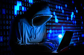 Image of man hacking into system